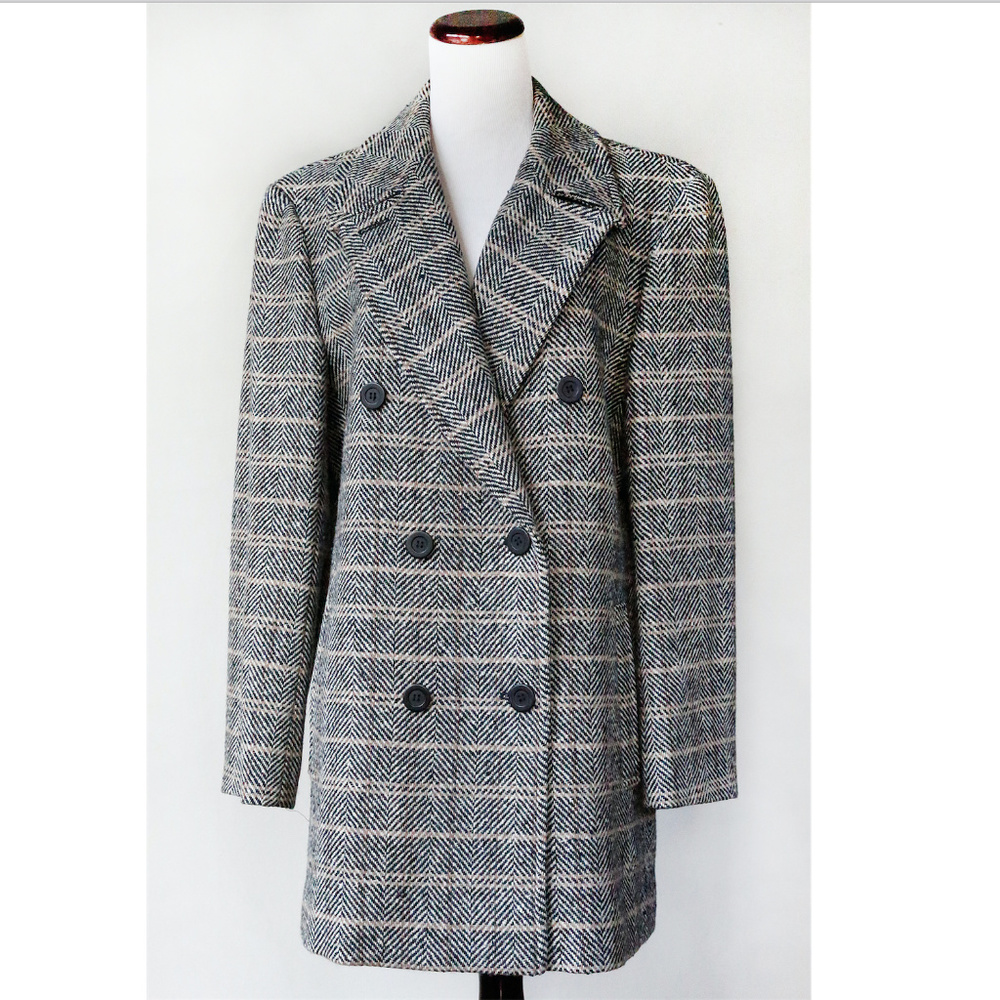 Vintage Pendleton Wool Herringbone Coat Jacket L
